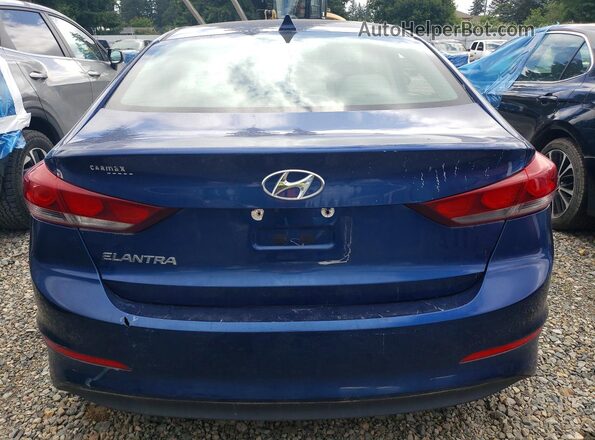 5NPD84LF2HH116879 2017 HYUNDAI ELANTRA Blue უკანა ხედი
