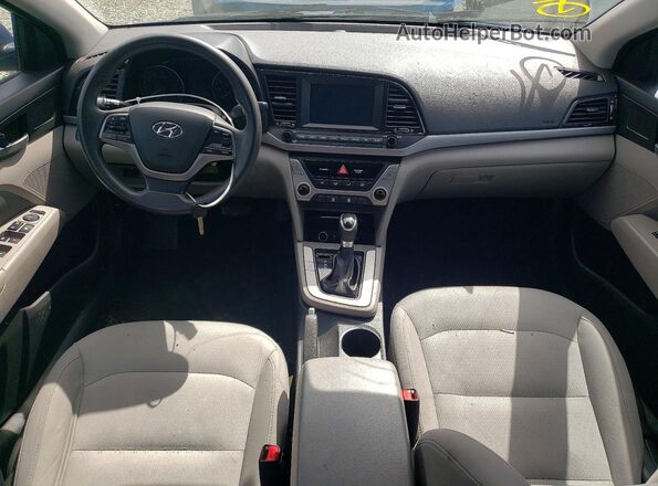 5NPD84LF2HH116879 2017 HYUNDAI ELANTRA Blue წინა პანელის ხედი