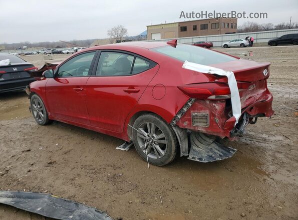 5NPD84LF2HH117014 2017 HYUNDAI ELANTRA Red Trasero izquierdo