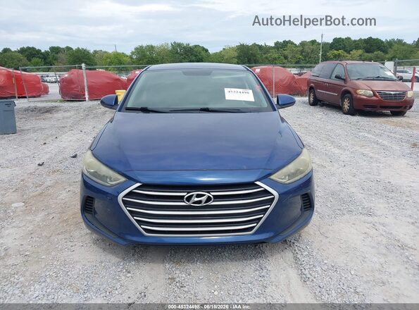 5NPD84LF2HH145508 2017 HYUNDAI ELANTRA Blue Սարքավորումների վահանակի տեսք