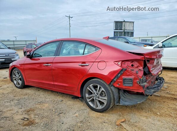 5NPD84LF2HH187385 2017 HYUNDAI ELANTRA Красный Задняя левая четверть