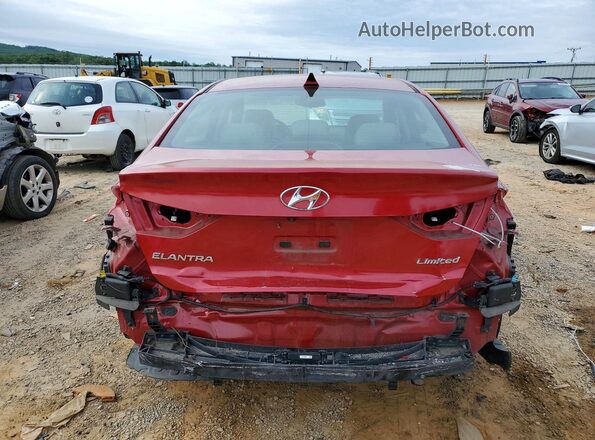 5NPD84LF2HH187385 2017 HYUNDAI ELANTRA Красный Вид сзади