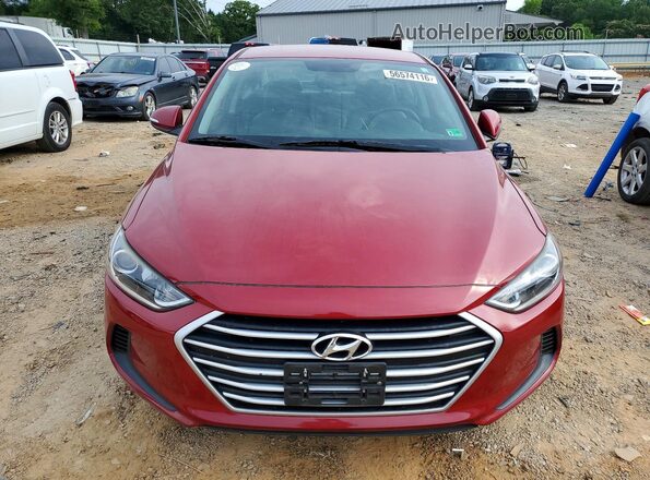 5NPD84LF2HH187385 2017 HYUNDAI ELANTRA Красный Вид спереди