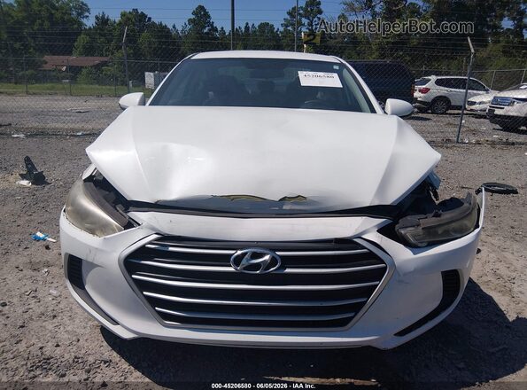 5NPD84LF2JH237949 2018 HYUNDAI ELANTRA White Սարքավորումների վահանակի տեսք