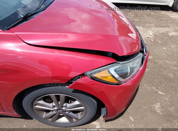 5NPD84LF2JH246618 2018 HYUNDAI ELANTRA Red წინა ხედი