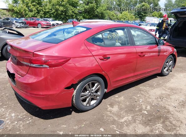 5NPD84LF2JH246618 2018 HYUNDAI ELANTRA Red უკანა მარჯვენა