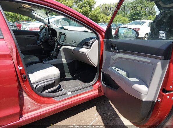 5NPD84LF2JH246618 2018 HYUNDAI ELANTRA Red წინა სალონის ხედი