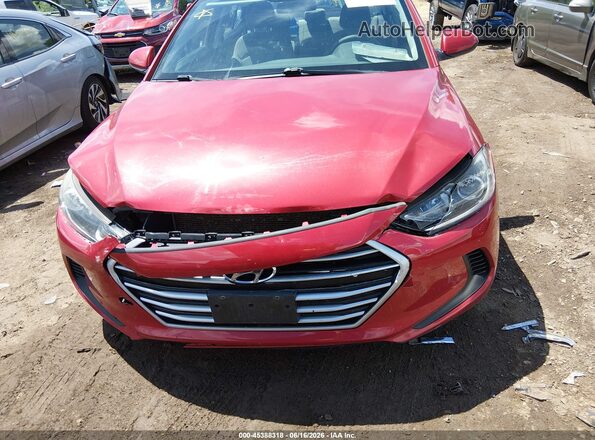 5NPD84LF2JH246618 2018 HYUNDAI ELANTRA Red ხელსაწყოთა პანელის ხედი