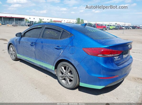 5NPD84LF2JH266206 2018 HYUNDAI ELANTRA Blue უკანა მარცხენა