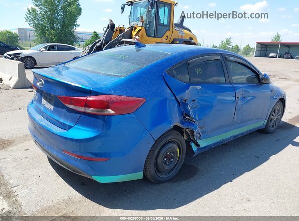 5NPD84LF2JH266206 2018 HYUNDAI ELANTRA Blue უკანა მარჯვენა