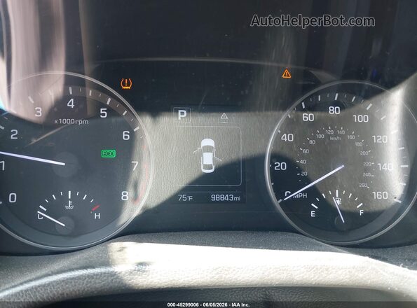 5NPD84LF2JH266206 2018 HYUNDAI ELANTRA Blue უკანა სავარძლების ხედი