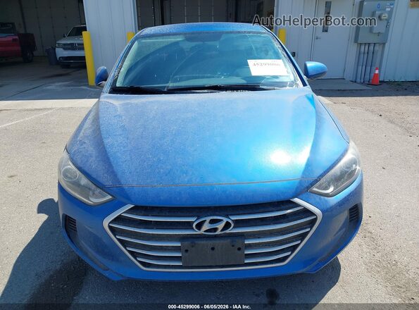 5NPD84LF2JH266206 2018 HYUNDAI ELANTRA Blue ხელსაწყოთა პანელის ხედი