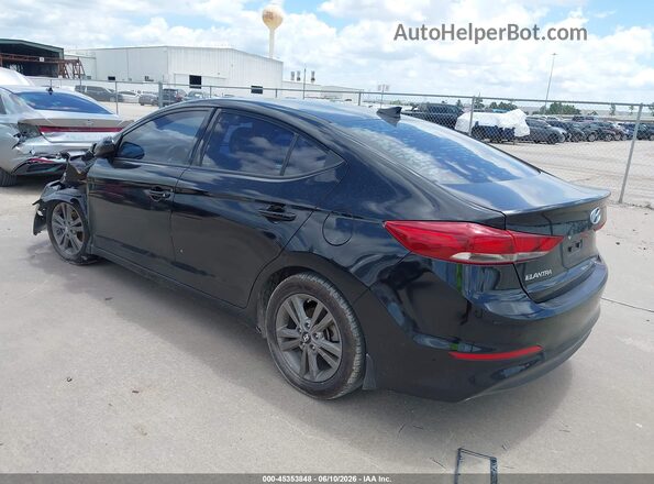 5NPD84LF2JH271986 2018 HYUNDAI ELANTRA Black Trasero izquierdo