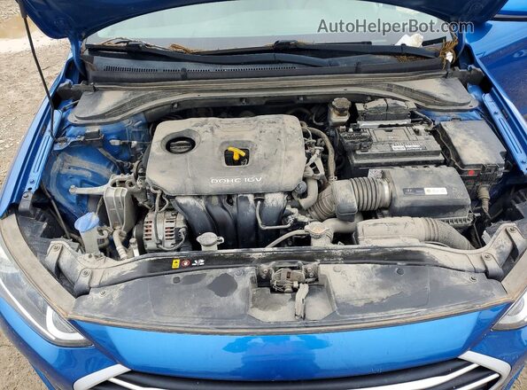 5NPD84LF2JH320474 2018 HYUNDAI ELANTRA Blue Սալոնի հետևի տեսք