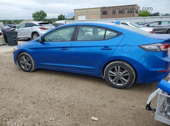 5NPD84LF2JH320474 2018 HYUNDAI ELANTRA Blue Հետևի ձախ