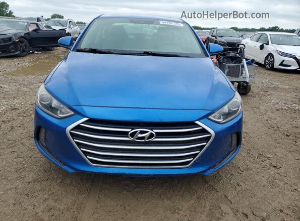 5NPD84LF2JH320474 2018 HYUNDAI ELANTRA Blue Դիմացի տեսք
