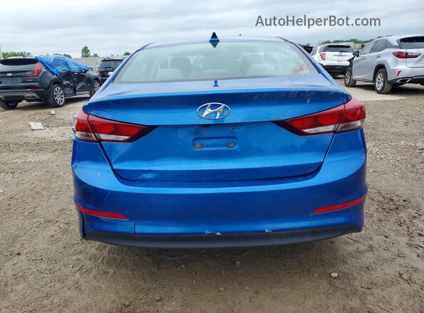 5NPD84LF2JH320474 2018 HYUNDAI ELANTRA Blue Հետևի տեսք