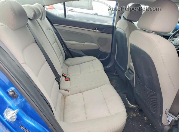 5NPD84LF2JH320474 2018 HYUNDAI ELANTRA Blue Հետևի նստատեղերի տեսք
