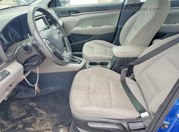 5NPD84LF2JH320474 2018 HYUNDAI ELANTRA Blue Սալոնի դիմացի տեսք