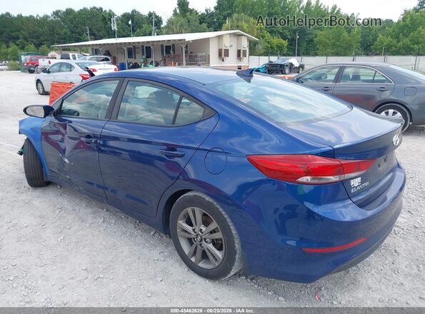 5NPD84LF2JH371019 2018 HYUNDAI ELANTRA Blue Rear left