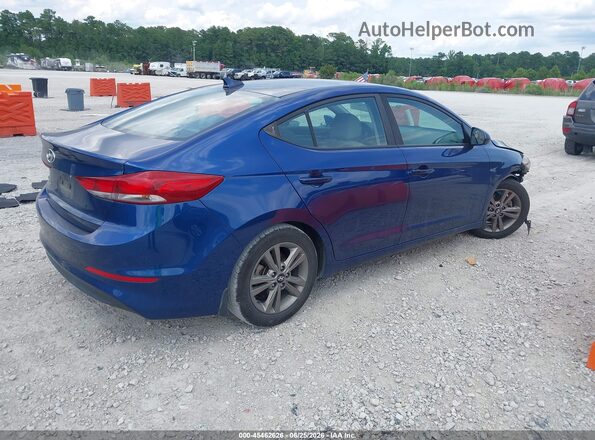 5NPD84LF2JH371019 2018 HYUNDAI ELANTRA Blue Rear right