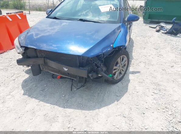 5NPD84LF2JH371019 2018 HYUNDAI ELANTRA Blue Front view