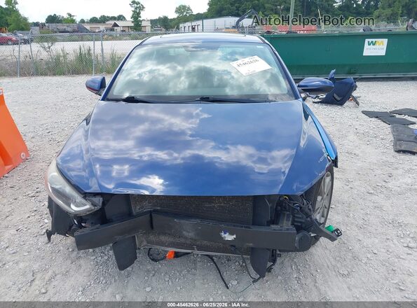 5NPD84LF2JH371019 2018 HYUNDAI ELANTRA Blue Instrument cluster view