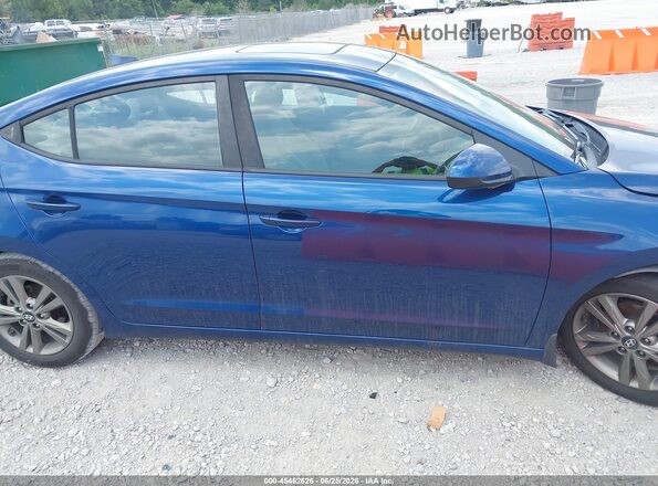 5NPD84LF2JH371019 2018 HYUNDAI ELANTRA Blue Rear interior view