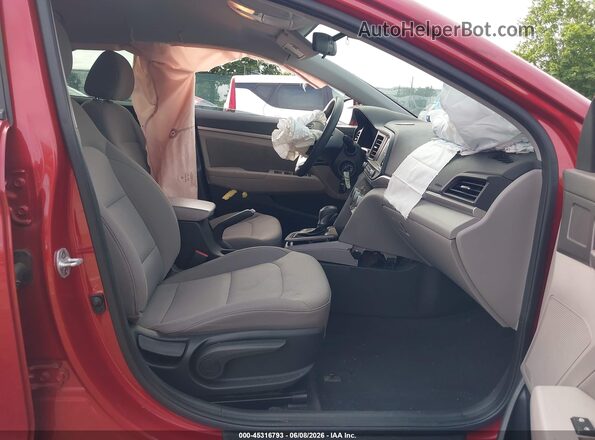 5NPD84LF2KH415201 2019 HYUNDAI ELANTRA Red წინა სალონის ხედი