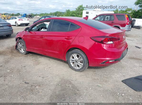 5NPD84LF2KH415201 2019 HYUNDAI ELANTRA Red უკანა მარცხენა