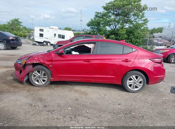 5NPD84LF2KH415201 2019 HYUNDAI ELANTRA Red სალონის 360-გრადუსიანი ხედი