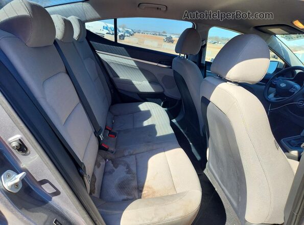 5NPD84LF2KH420740 2019 HYUNDAI ELANTRA Gray Вид задніх сидінь