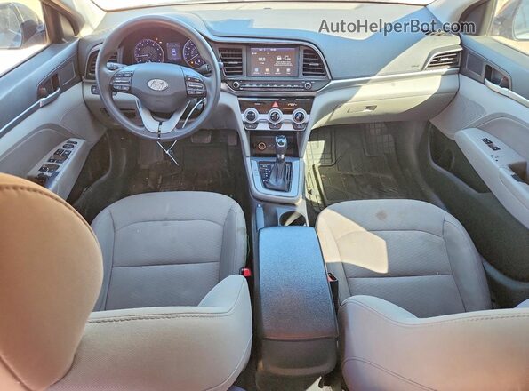 5NPD84LF2KH420740 2019 HYUNDAI ELANTRA Gray Вид панелі приладів