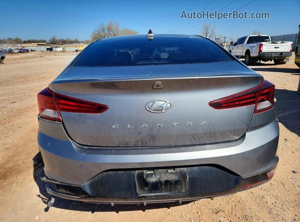 5NPD84LF2KH420740 2019 HYUNDAI ELANTRA Gray Вид ззаду