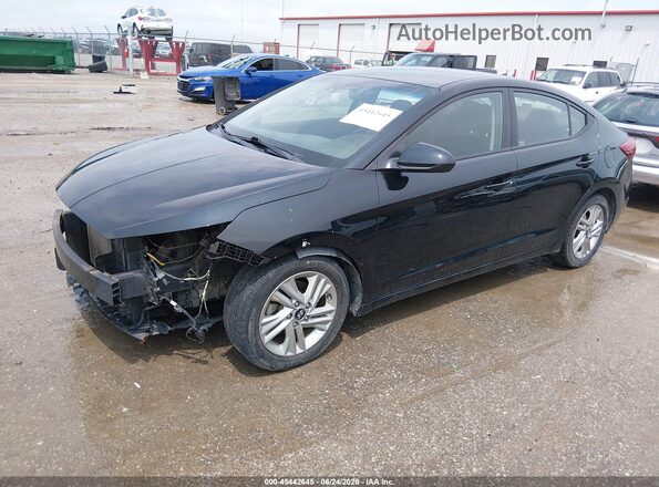 5NPD84LF2KH443323 2019 HYUNDAI ELANTRA Black Front left