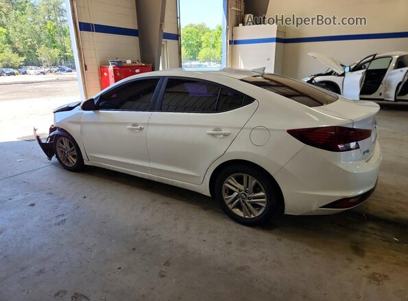 5NPD84LF2KH446643 2019 HYUNDAI ELANTRA White Հետևի ձախ