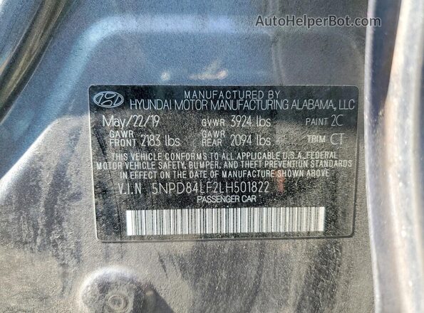 5NPD84LF2LH501822 2020 HYUNDAI ELANTRA Silver 