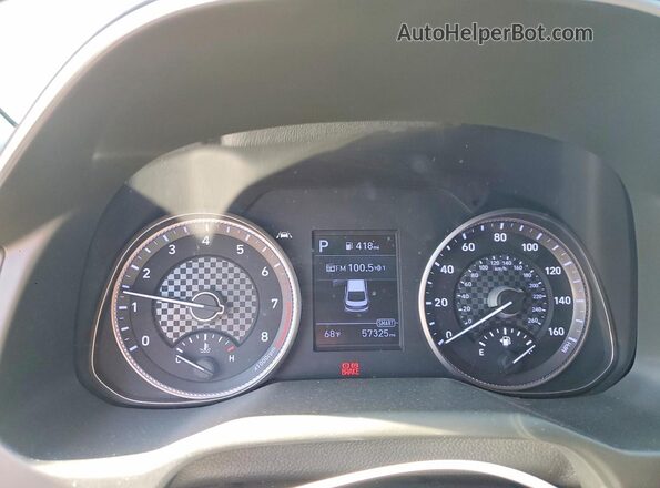 5NPD84LF2LH502372 2020 HYUNDAI ELANTRA Gray Instrument cluster view
