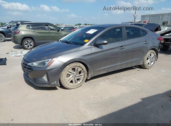 5NPD84LF2LH534402 2020 HYUNDAI ELANTRA Gray წინა მარცხენა ხედი სამი მეოთხედიდან