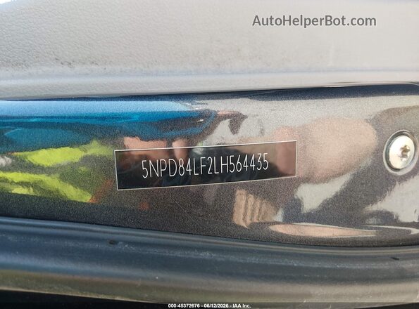 5NPD84LF2LH564435 2020 HYUNDAI ELANTRA Черный Вид подкапотного пространства