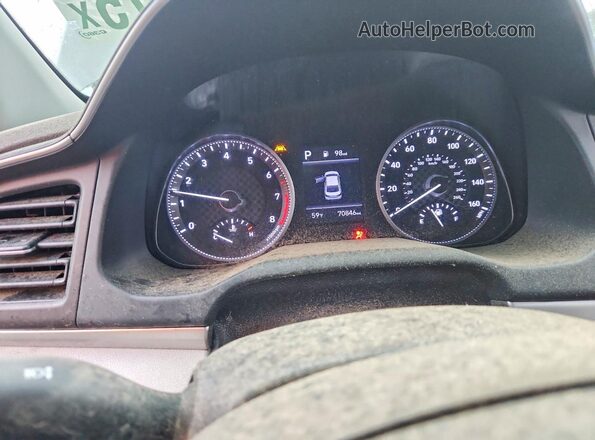 5NPD84LF2LH569618 2020 HYUNDAI ELANTRA Charcoal Instrument cluster view