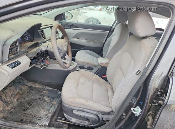 5NPD84LF2LH569618 2020 HYUNDAI ELANTRA Charcoal Front interior view