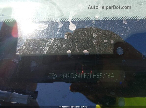 5NPD84LF2LH587164 2020 HYUNDAI ELANTRA Gray Vista del compartimento del motor