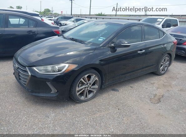 5NPD84LF3HH003877 2017 HYUNDAI ELANTRA Черный Передняя левая четверть