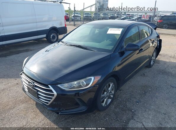 5NPD84LF3HH051010 2017 HYUNDAI ELANTRA Black Front left