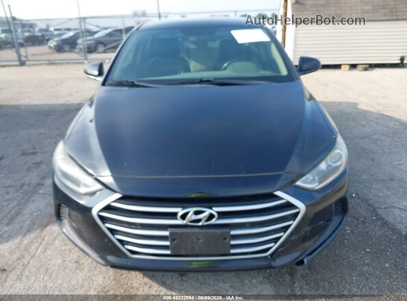 5NPD84LF3HH051010 2017 HYUNDAI ELANTRA Black Instrument cluster view