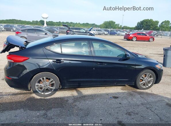 5NPD84LF3HH051010 2017 HYUNDAI ELANTRA Black Rear interior view