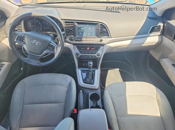 5NPD84LF3HH060399 2017 HYUNDAI ELANTRA Синий Вид панели приборов