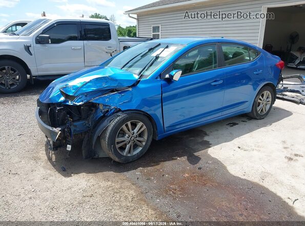 5NPD84LF3HH064680 2017 HYUNDAI ELANTRA Blue Vista tres cuartos delantera izquierda