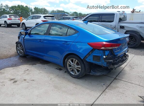 5NPD84LF3HH064680 2017 HYUNDAI ELANTRA Blue Trasero izquierdo